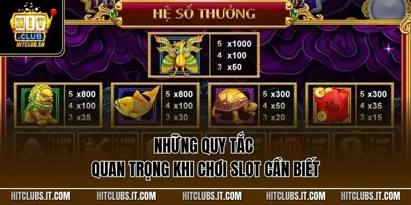 Những quy tắc quan trọng khi chơi slot cần biết
